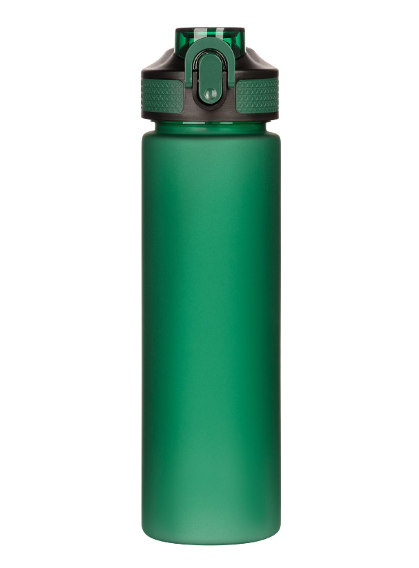 Бутылка для воды Flip, темно-зеленая (ТОЛЬКО ПОД ПОЛНУЮ ЗАПЕЧАТКУ)