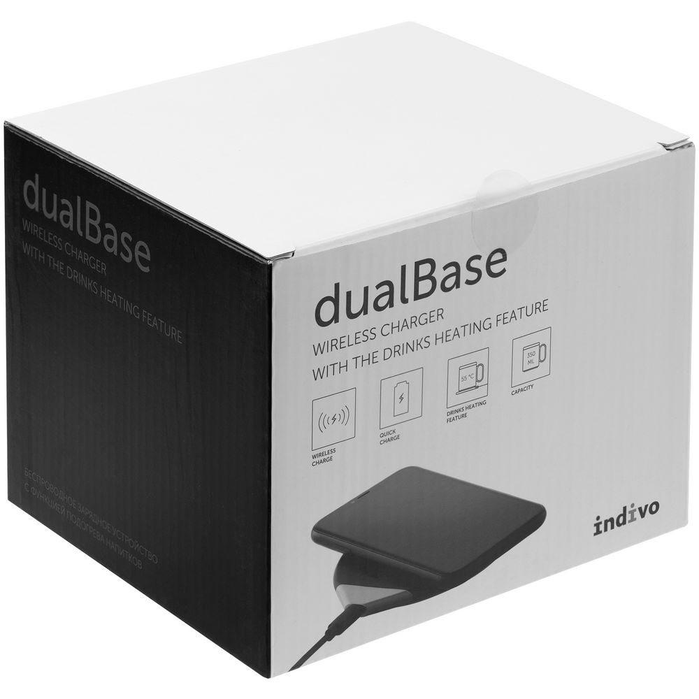 Кружка с подогревом и беспроводной зарядкой dualBase, белая - купить по  цене 3 690 руб в Москве в интернет-магазине Anyluxury