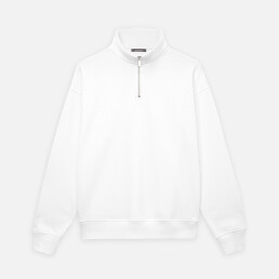 Толстовка на молнии унисекс FLOW, белая, размер XL/2XL