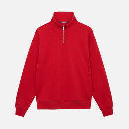 Толстовка на молнии унисекс FLOW, красная, размер XL/2XL