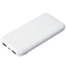 Внешний аккумулятор с подсветкой Luce 10000 mAh, белый