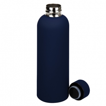 Термобутылка вакуумная герметичная Prima, синяя фото 