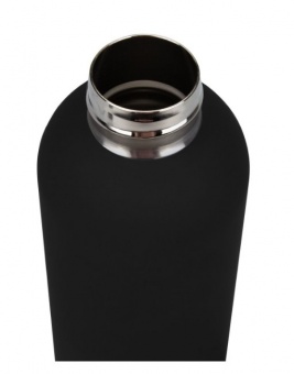 Термобутылка вакуумная герметичная Prima, черная фото 