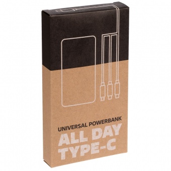 Аккумулятор Uniscend All Day Type-C 10000 мAч, белый фото 