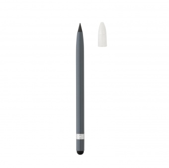 Алюминиевый вечный карандаш с ластиком и стилусом фото 