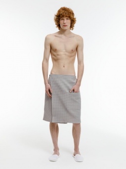 Банный набор Heat Therapy ver.2, мужской, светло-серый фото 