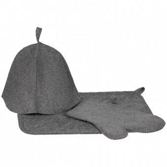 Банный набор Heat Therapy ver.2, мужской, светло-серый фото 