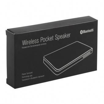 Беспроводная колонка Pocket Speaker, белая, c кабелем 2-в-1 фото 
