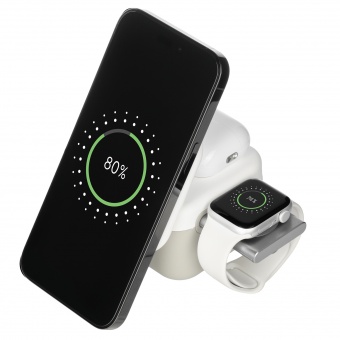 Беспроводная зарядная станция 3в1 15W Cube Wireless Magnetic фото 