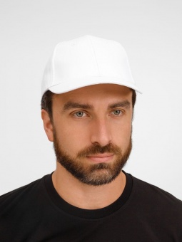 Бейсболка Apollo, белая фото 