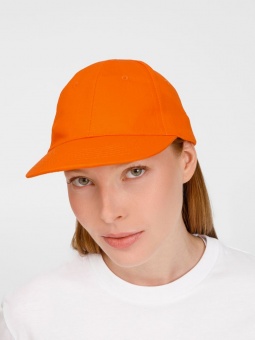 Бейсболка Apollo, оранжевая фото 
