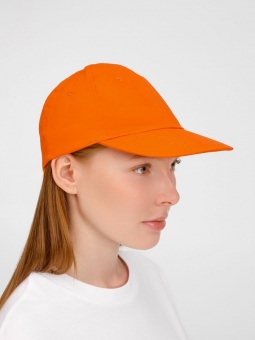 Бейсболка Apollo, оранжевая фото 