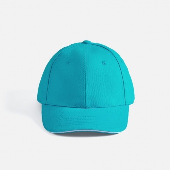 Бейсболка Buffalo, бирюзовая с белым фото 