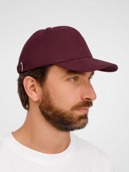 Бейсболка Buffalo, бордовая фото 