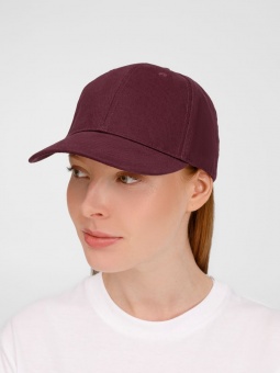 Бейсболка Buffalo, бордовая фото 