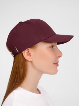 Бейсболка Buffalo, бордовая фото 