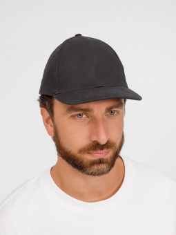 Бейсболка Buffalo, темно-серая (графит) фото 