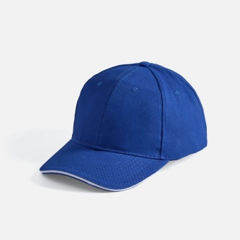 Бейсболка Buffalo, ярко-синяя с белым фото 