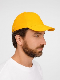 Бейсболка Buffalo, желтая фото 