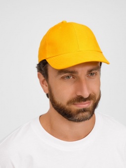 Бейсболка Buffalo, желтая фото 