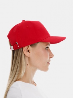 Бейсболка Long Beach, красная фото 