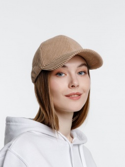 Бейсболка Soft Core, бежевая фото 