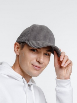 Бейсболка Soft Core, серая фото 