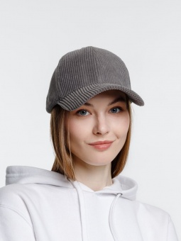 Бейсболка Soft Core, серая фото 