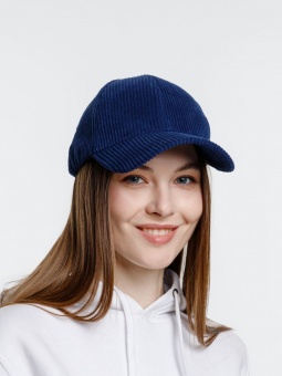 Бейсболка Soft Core, темно-синяя фото 