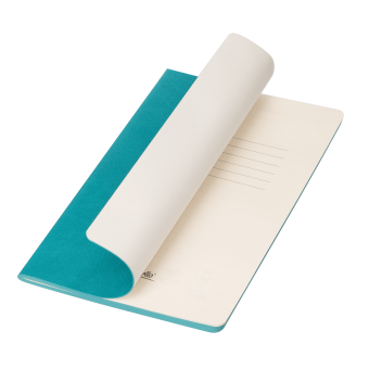 Блокнот Corsa slim, бирюзовый фото 
