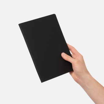 Блокнот Corsa slim, черный фото 
