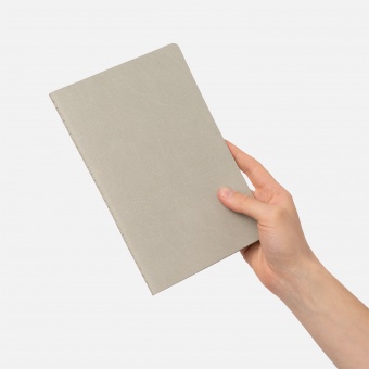 Блокнот Corsa slim, светло-серый фото 