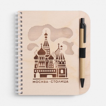 Блокнот на пружине Woodpad на заказ фото 
