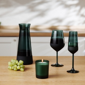 Бокал для шампанского Emerald, зеленый фото 