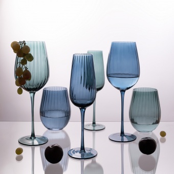 Бокал для шампанского Toscana, синий фото 