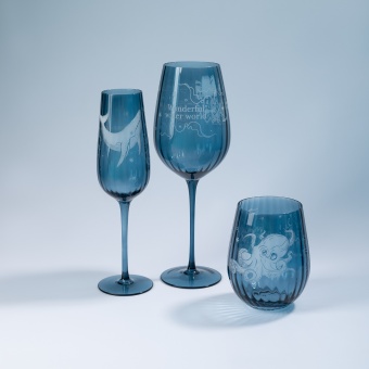 Бокал для вина Toscana, синий фото 