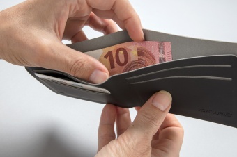 Бумажник Quebec с защитой от сканирования RFID, черный фото 