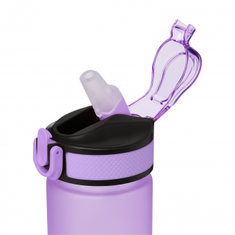 Бутылка для воды Flip mini, фиолетовая фото 