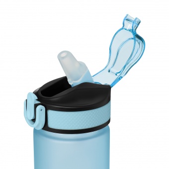 Бутылка для воды Flip mini, голубая фото 