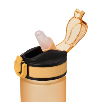 Бутылка для воды Flip mini, оранжевая фото 