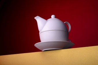 Чайный набор «Эгоист», белый фото 