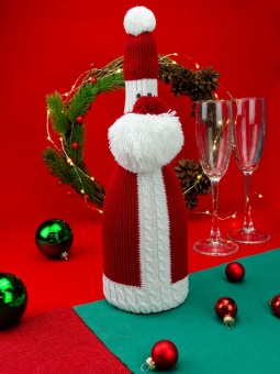 Чехол для бутылки «Дед Мороз» фото 