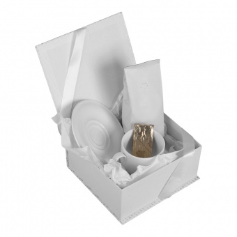 Декоративная упаковочная бумага, белая фото 