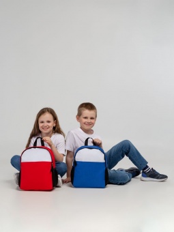 Детский рюкзак Comfit, белый с синим фото 