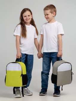 Детский рюкзак Comfit, белый с зеленым яблоком фото 