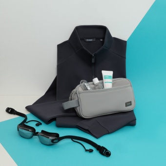 Дорожная косметичка Boston, серая фото 