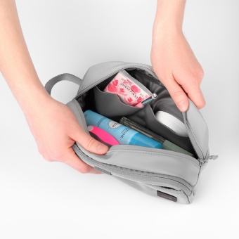 Дорожная косметичка Boston, серая фото 