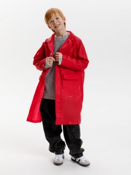 Дождевик детский RainDrop Kids, красный фото 