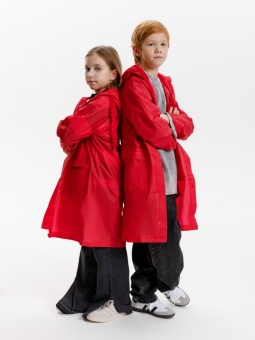 Дождевик детский RainDrop Kids, красный фото 