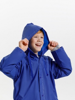 Дождевик детский RainDrop Kids, ярко-синий фото 